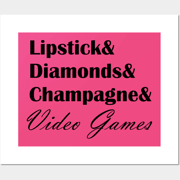 Lipstick & Video Games Wall Art by ChelsieJ22